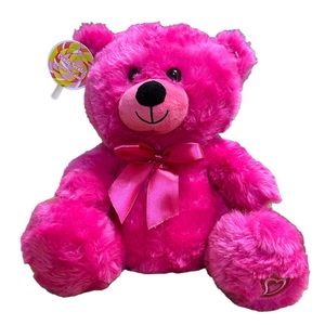 Valentine's Day Candy Scented Pink Teddy Bear Plush Toy NWT